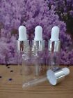 Flaconi Contagocce 10 ML Set 3 Pezzi Vetro Bottigliette Pipetta Nuovo