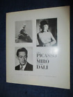 PABLO PICASSO JOAN MIRO SALVADOR DALI EXHIBITION CATALOGUE