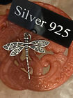 Silver Dragonfly  Pendant With Silver Necklace