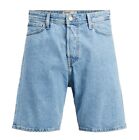 BERMUDA UOMO JACK & JONES BLU JEANS PANTALONCINI SHORTS