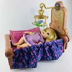 Disney Store Tangled Animators Baby Doll Rapunzel With Crib Rare Playset