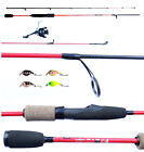 Combo Canna Mulinello 4 Mini Crank Trout Area Light Spinning Trota Lago Pesca