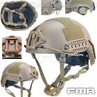 Elmetto Helmet FMA BALLISTIC HIGH CUT XP + Slitte Spugne Militare Softair TAN DE