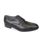 Scarpe stringate eleganti fondo gomma Valleverde 47822 pelle nera