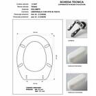 Copriwater Dolomite TENAX BIANCO  Cerniera Cromo-Sedile-Asse Wc