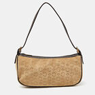 Celine Beige/Brown  Embossed Suede Ava Bag