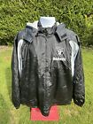 Oakland Raiders NFL G-III Apparel Vintage Full Zip Black Leather Jacket Mens XL