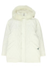 MONCLER Piumino bianco con cappuccio