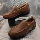 Clarks Men’s Unstructured Leather Slip Ons Uk 5.5 Brown New Without Box Smart