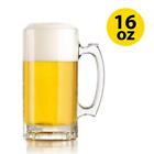 16OZ Sublimation Beer Mug Glass Clear Beer Stein Heat Press Transfer Printing