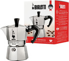 Caffettiera Moka Express, Manico anti Scottatura, Non Adatta a Induzione, 1 Tazz