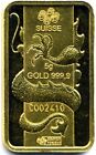 Lingotto d oro Gold Ingot bar : 5 grams of pure gold 999.9 24k : PAMP - Dragon