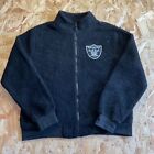 Vintage Oakland Raiders Sherpa Fleece Zip Up Jacket Size Small