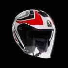 Casco Jet AGV IRIDES TOLOSA BLACK/GREY/RED - CASCO MOTO JET E2206