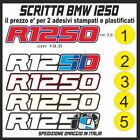 BMW  R 1250 GS adesivi scritta R1250 stampati e plastificati