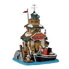 Lemax Christmas Village Northstar Cape Harbor Master House LED Building (45236)