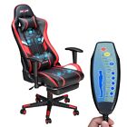 Sedia Gaming poltrona ufficio ergonomica girevole reclinabile eco pelle massaggi