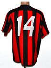 AC MILAN ITALY MATCH WORN ISSUE 2003/2004 HOME FOOTBALL SHIRT ADIDAS #14 L