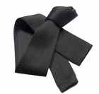 CRAVATTA NERA in MAGLIA moda cravatte TRICOT BLACK skinnyTIE uomo trend