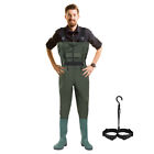 Wathose Teichhose PREMIUM mit Haken Stiefeln Anglerhose UNISEX Angler Gr. 42-47