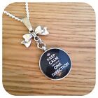 One**direction ** BOY ** BAND keep calm bow  round necklace