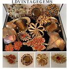 Job Lot Vintage Brooches Inc Sphinx,Trifari,Exquisite Coral,Sarah Coventry