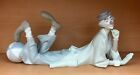 LLADRO CLOWN WITH BALL #4618 RETIRED PORCELAIN Bisque Figurine