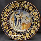 Large Italian Majolica Renaissance Revival Dish, Michele Giustiniani c1880