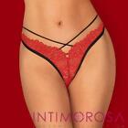 Perizoma filo rosso pizzo Obsessive Mettia thong