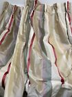 LAURA ASHLEY COUNTRY HOUSE Gold Red INTERLINED BLACKOUT CURTAINS 48"WX67"D