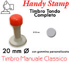 Timbro Manuale Tondo COMPLETO Personalizzato