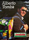 ALBERTO TOMBA- Poster originale pubblicitario- Invicta-   80 -