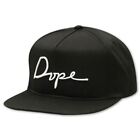 Dope Couture Script Snapback Cap Black