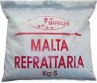 MALTA CEMENTO REFRATTARIA REFRATTARIO KG. 5 PER STUFE CAMINI