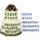 Kit 5 Stencil Lettere Numeri mascherina decorazione torta dolci Cake Design