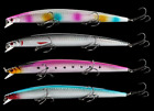 Kit 4 Long Jerk Spinning Spigola Serra Barracuda Pesca Mare Artificiale TP