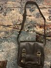 Visconti Leather Men s Messenger Bag Brown Shoulder