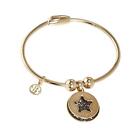 BRACCIALE BOCCADAMO donna rigido Mimmi placcato giallo, charm Swarovski XBR279D