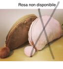 Beauty Case "Peluche Bag" Caramello Astuccio Trucchi Trousse Ecopelliccia