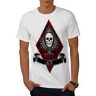 Wellcoda Diamond Ace Skull Gamble Game Mens T-shirt