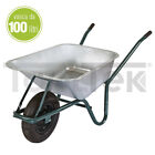 CARRIOLA GIARDINO EDILIZIA VASCA ACCIAIO ZINCATO 100Lt CARICO 100Kg TOOLTEK