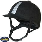 Winner Cap casco protettivo equitazione velluto microfibra classico nero