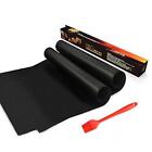 BBQ Grill Mat Set di 2 Antiaderente Barbecue Tappetini con Silicone BBQ Sa