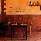 wall stickers frase vino wine adesivo murale cucina enoteca happy vetrofania