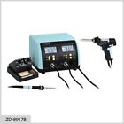 STAZIONE SALDANTE DISSALDANTE ZD-8917B SALDATURA SOLDER STATION DISPLAY SOLDERIN