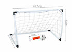 kit Set di Due mini Porte da Calcio, gioco per Bimbi bambini con Palla e Pompa