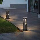 Palo lampione LED da giardino illuminazione esterno Nero luce calda IP65 da 15W