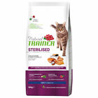 Natural Trainer Cat Sterilised con Salmone Kg 10 - Crocchette per Gatti