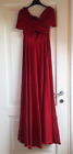 Vestito lungo rosso raso da cerimonia sera gala atelier tg. S/IT 40 abito donna