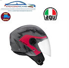 CASCO MOTO SCOOTER JET AGV BLADE GRIGIO E ROSA OPACO TAGLIA L